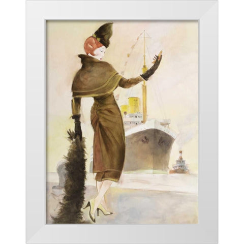 Vintage Lady III White Modern Wood Framed Art Print by Reynolds, Graham