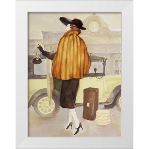 Vintage Lady IV White Modern Wood Framed Art Print by Reynolds, Graham