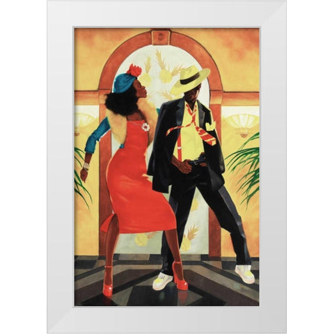 Night Out I White Modern Wood Framed Art Print by Reynolds, Graham