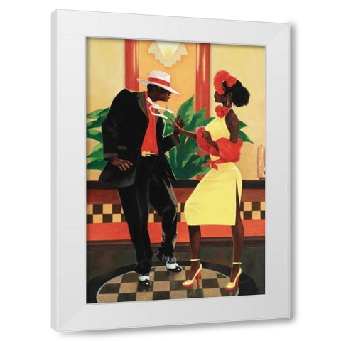 Night Out II White Modern Wood Framed Art Print by Reynolds, Graham