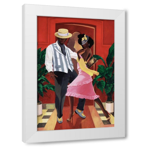 Night Out III White Modern Wood Framed Art Print by Reynolds, Graham