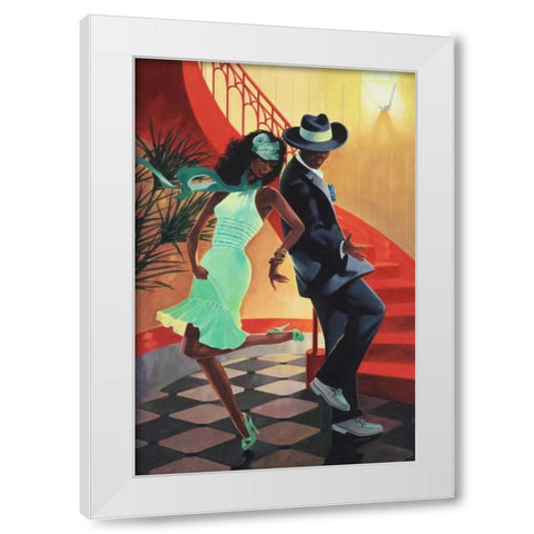 Night Out IV White Modern Wood Framed Art Print by Reynolds, Graham