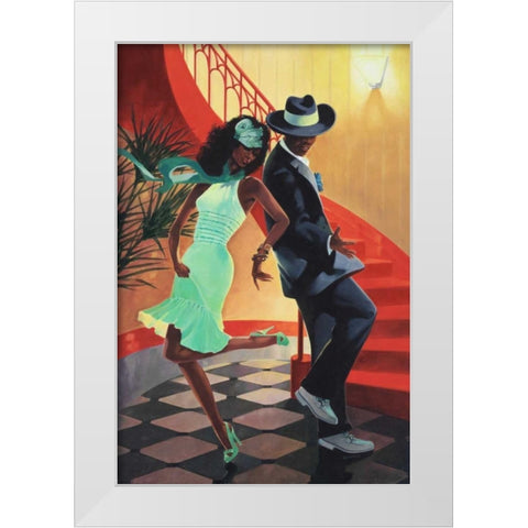 Night Out IV White Modern Wood Framed Art Print by Reynolds, Graham