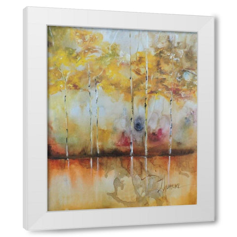 Alazanas I White Modern Wood Framed Art Print by Herrera, Leticia