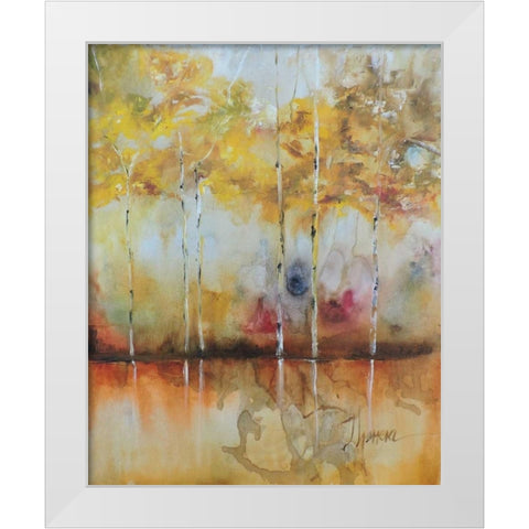 Alazanas I White Modern Wood Framed Art Print by Herrera, Leticia