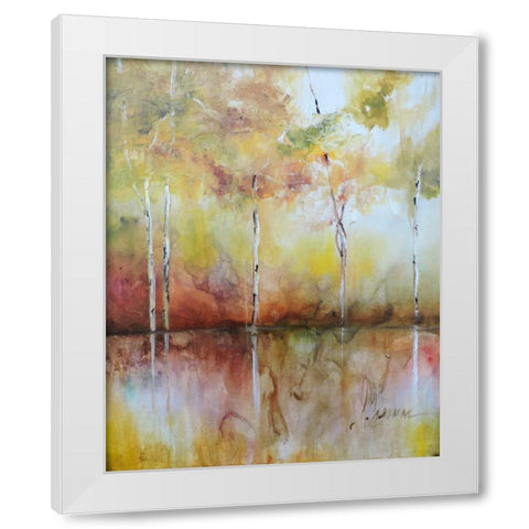 Alazanas II White Modern Wood Framed Art Print by Herrera, Leticia