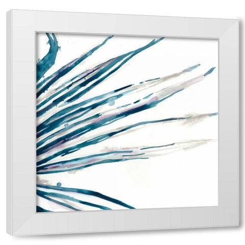 Palm Wonderful II White Modern Wood Framed Art Print by Vess, June Erica