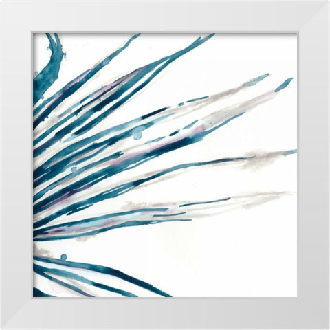 Palm Wonderful II White Modern Wood Framed Art Print by Vess, June Erica