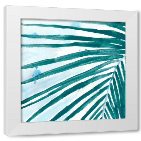 Palm Wonderful III White Modern Wood Framed Art Print by Vess, June Erica