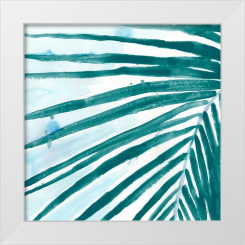 Palm Wonderful III White Modern Wood Framed Art Print by Vess, June Erica