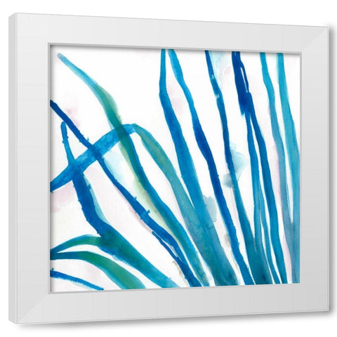 Palm Wonderful IV White Modern Wood Framed Art Print by Vess, June Erica