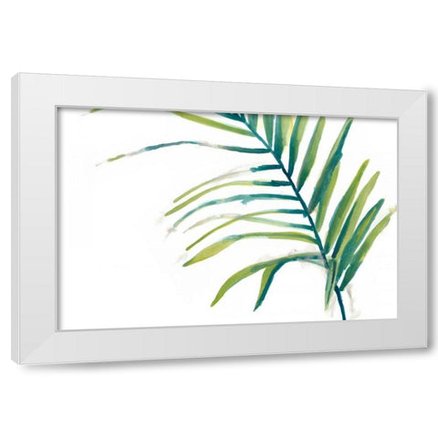 Palm Wonderful V White Modern Wood Framed Art Print by Vess, June Erica