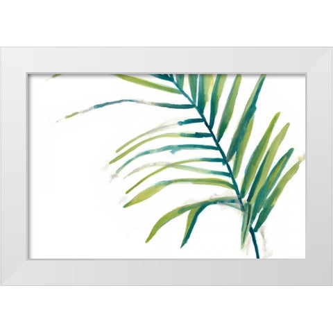 Palm Wonderful V White Modern Wood Framed Art Print by Vess, June Erica