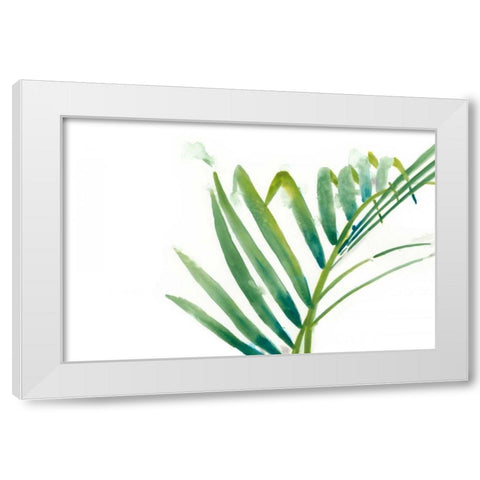 Palm Wonderful VI White Modern Wood Framed Art Print by Vess, June Erica