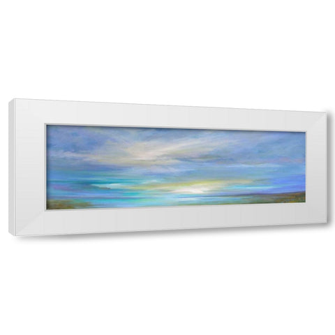 Crystal Springs White Modern Wood Framed Art Print by Finch, Sheila