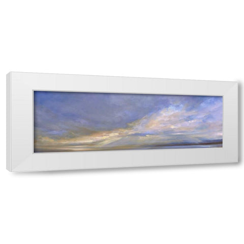 Kiss of Light White Modern Wood Framed Art Print by Finch, Sheila