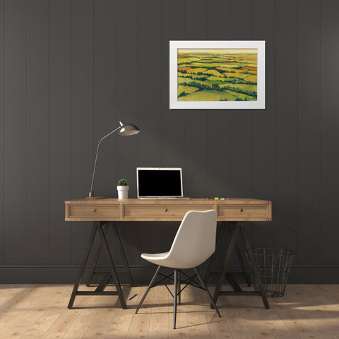 A View Above I White Modern Wood Framed Art Print by OToole, Tim