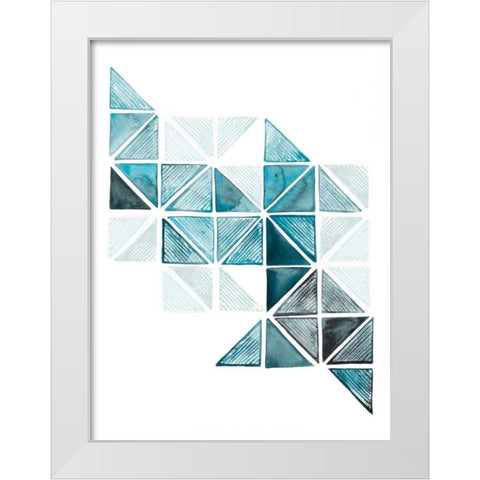 Jaydas Ladder I White Modern Wood Framed Art Print by Popp, Grace