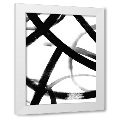 Monochrome Ripple II White Modern Wood Framed Art Print by Popp, Grace