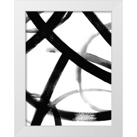 Monochrome Ripple II White Modern Wood Framed Art Print by Popp, Grace