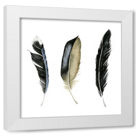 Soft Feathers II White Modern Wood Framed Art Print by Popp, Grace