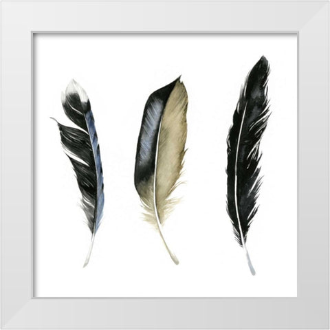 Soft Feathers II White Modern Wood Framed Art Print by Popp, Grace