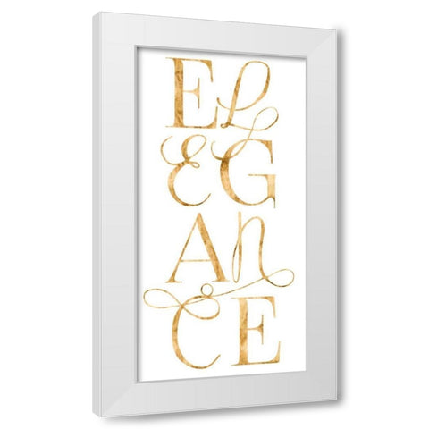 Elegant and Dazzling I White Modern Wood Framed Art Print by Popp, Grace