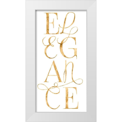 Elegant and Dazzling I White Modern Wood Framed Art Print by Popp, Grace