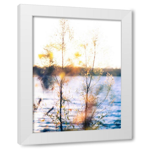 White Rock Sunset I White Modern Wood Framed Art Print by Quintero, Sonja