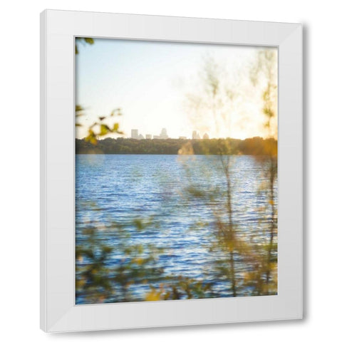 White Rock Sunset II White Modern Wood Framed Art Print by Quintero, Sonja