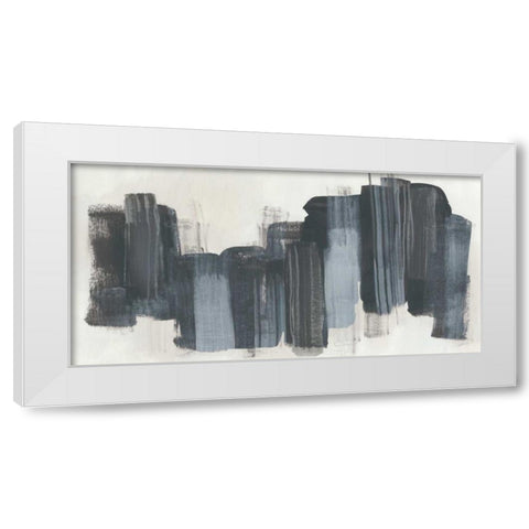 Monochrome Notation I White Modern Wood Framed Art Print by Vess, June Erica