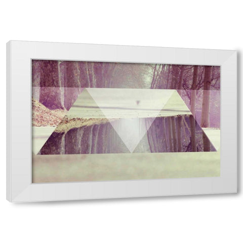 Path White Modern Wood Framed Art Print by Wang, Melissa