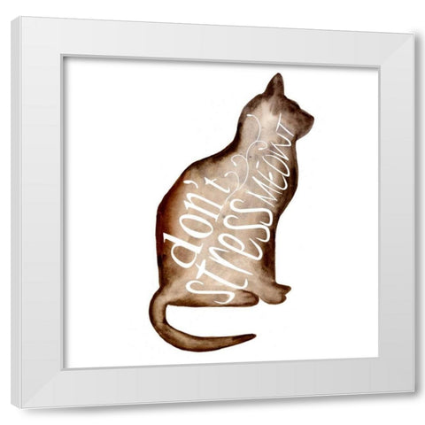 Punny Animal I White Modern Wood Framed Art Print by Wang, Melissa