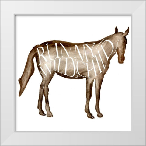 Punny Animal II White Modern Wood Framed Art Print by Wang, Melissa