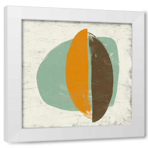 Mobile III White Modern Wood Framed Art Print by Vess, June Erica