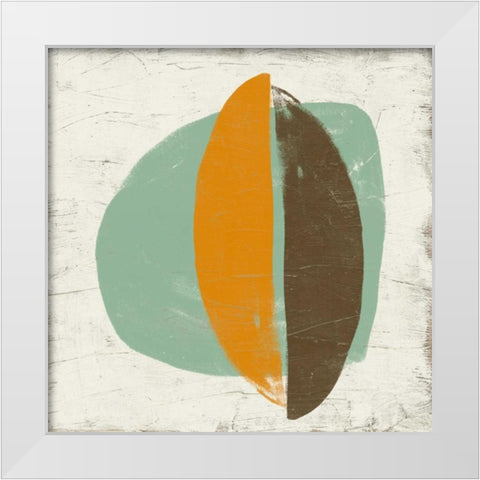Mobile III White Modern Wood Framed Art Print by Vess, June Erica