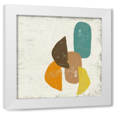 Mobile VI White Modern Wood Framed Art Print by Vess, June Erica