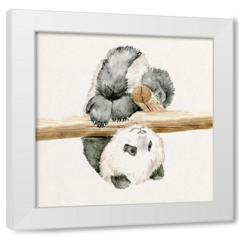 Baby Panda II White Modern Wood Framed Art Print by Wang, Melissa