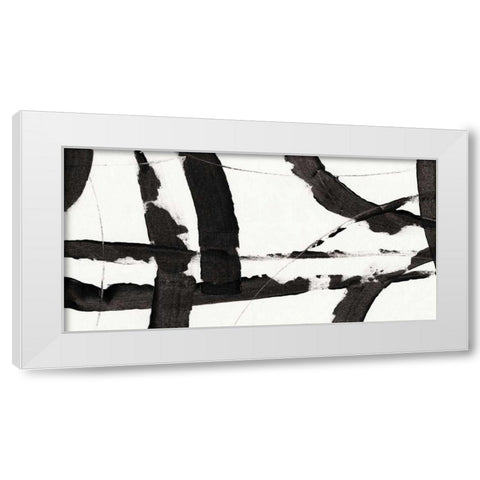 Obsidian Harmony I White Modern Wood Framed Art Print by OToole, Tim