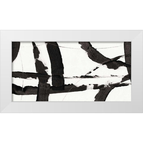 Obsidian Harmony I White Modern Wood Framed Art Print by OToole, Tim
