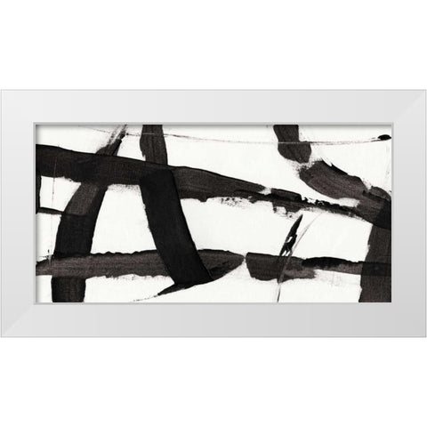 Obsidian Harmony II White Modern Wood Framed Art Print by OToole, Tim