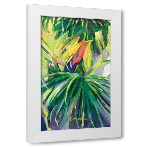 Jardin Abstracto II White Modern Wood Framed Art Print by Wilkins, Suzanne