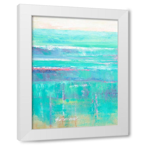Beneath the Sea I White Modern Wood Framed Art Print by Wilkins, Suzanne