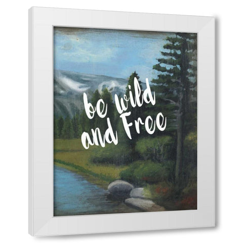 Adventure Typography II White Modern Wood Framed Art Print by McCavitt, Naomi