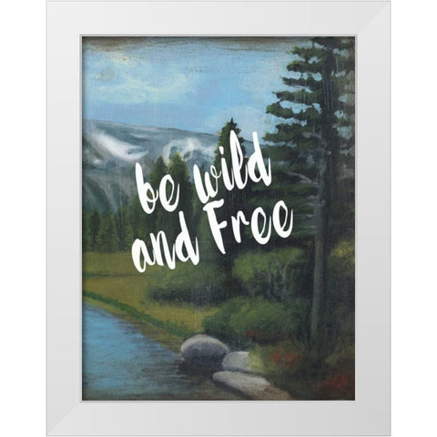 Adventure Typography II White Modern Wood Framed Art Print by McCavitt, Naomi