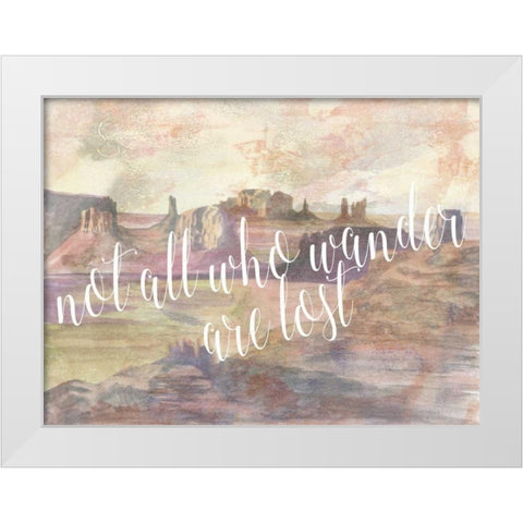 Adventure Typography IV White Modern Wood Framed Art Print by McCavitt, Naomi