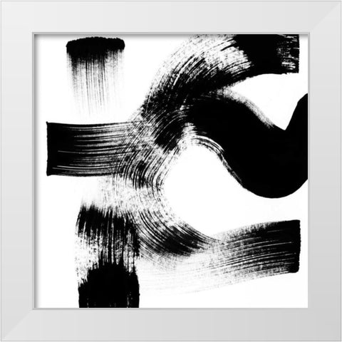 Playtime I White Modern Wood Framed Art Print by Chandler, Sharon