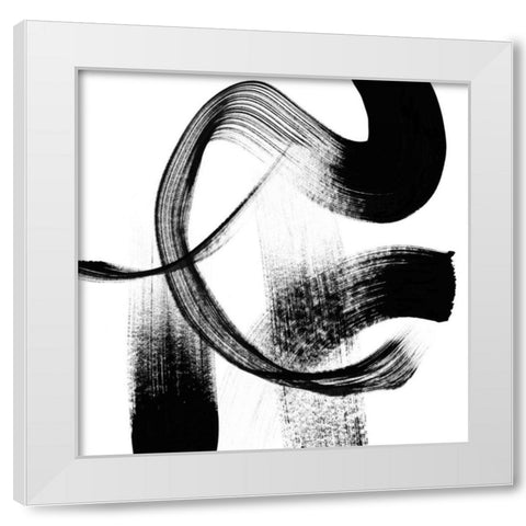 Playtime III White Modern Wood Framed Art Print by Chandler, Sharon