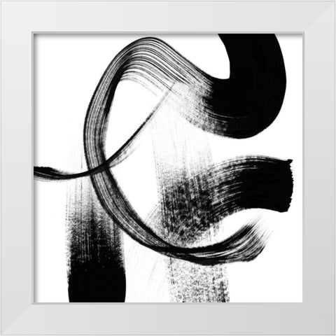 Playtime III White Modern Wood Framed Art Print by Chandler, Sharon