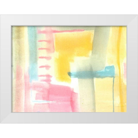 Pastel Luxe I White Modern Wood Framed Art Print by Goldberger, Jennifer
